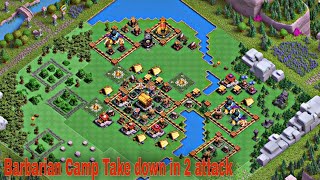 Barbarian Camp Level 3  In 2 Attacks  Clash Of Clan  COC [upl. by Marley]