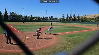 Eric Proctor EJ Sports Warriors singles vs Napa Valley Baseball Club [upl. by Hanikas]