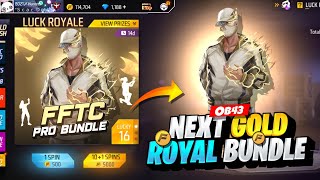 OB43 Next Gold Royale Bundle Free Fire  New Event Free Fire Bangladesh Server  Free Fire New Event [upl. by Anerac]