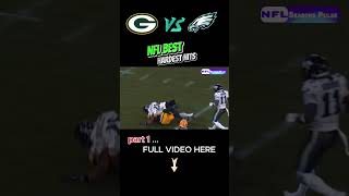 NFL Best Hardest Hits of Packers vs Eagles P1 shorts nfl americanfootbal [upl. by Magnolia]