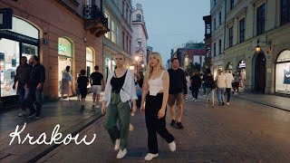 Krakow Poland Walking Tour 4k 🇵🇱 Rynek Glowny Tourist Attractions Summer Vibes 2022 [upl. by Alikam]