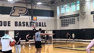 Purdue basketball summer practice  Daniel Jacobsen throws down [upl. by Yard]