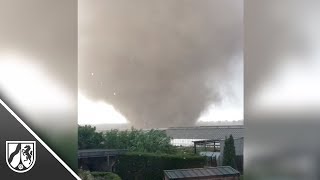 Tornado in Schwalmtal Anwohner filmt Windhose [upl. by Gulick]