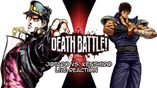 Death Battle  Jotaro vs Kenshiro Live Reaction [upl. by Ardnalac]