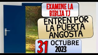 🔵 ENTREN POR LA PUERTA ANGOSTA ✅ EXAMINE LA BIBLIA TJ [upl. by Romney]