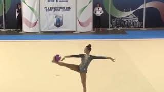 Dina Avelina individual pelota Gimnasia Rítmica [upl. by Aniretak939]