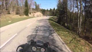 Col du Mollendruz Jura à moto [upl. by Ydnem]