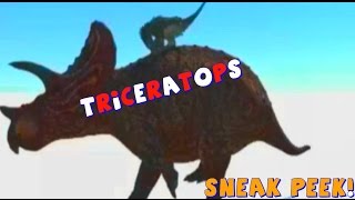 The Isle Dev Kit Sneak Peek amp SAURIAN  Triceratops  New Dino Animations  pachycephalosaurus [upl. by Aihsatan225]