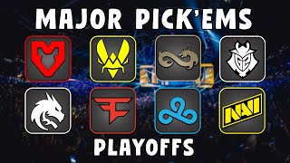 PGL Copenhagen CS2 Major Playoff Pickems The Hard Way [upl. by Latrina]