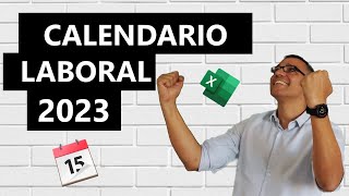 Calendario laboral 2023 en Excel [upl. by Mimi]