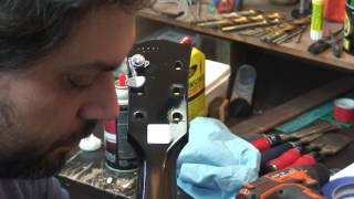 Removing Gibson G FORCE Grover 502C Locking 181 Tuners Installed [upl. by Ridglee801]