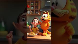 Garfield’s Cheesy Victory Over Lozania cartoons animation Garfield cartoon shorts [upl. by Gunther42]