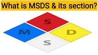 MSDS amp its section  Section of MSDS  Material Safety data Sheet  MSDS  ehs study point by sk [upl. by Calisa]