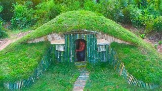 Unbelievable A Small Hill become Beautiful Underground House Build by a Men  Hobbit House  Full [upl. by Satsok66]