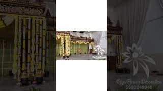 Wedding mandapam Riya flower decoration 6303249940 [upl. by Kester734]