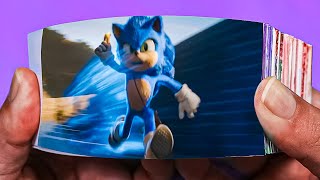 SONIC Vs ROBOTNIK Flipbook  Best Action Scenes [upl. by Toddie]