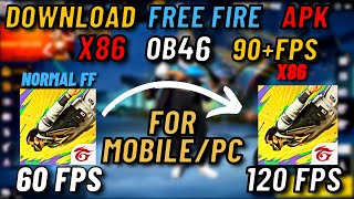 FREE FIRE X86 OB46 APK DOWNLOAD  FIX LAG AFTER OB46 FREE FIRE UPDATE  AMAZON APP STORE [upl. by Yrrah]