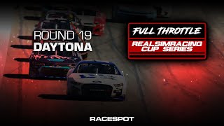 Full Throttle RealSimRacing Cup Series on iRacing  Round 19  Daytona [upl. by Maroj]