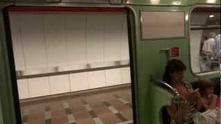 Ride on Budapest Hungary subway [upl. by Damek]