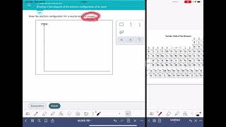 ALEKS Drawing a box diagram of the electron configuration of an atom [upl. by Chretien]