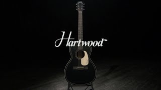 Hartwood Villanelle Parlour Acoustic Guitar Satin Black  Gear4music demo [upl. by Tiram768]