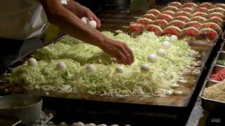 How to Make Okonomiyaki En Mass for a Festival [upl. by Fawnia]