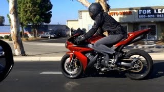 Yamaha YZFR1  Racing Baffles Sound [upl. by Madlin]