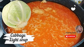 No Garden Eggs Light soup  how to prepare chicken light soup with cabbage  Ghana Light soup [upl. by Rabush140]