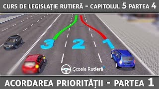 Curs de legislație rutieră  Cap 5 Part 4  Acordarea priorității [upl. by Wrench]