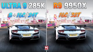 Test in 10 Games  Core Ultra 9 285K vs Ryzen 9 9950X [upl. by Bain433]