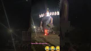 Ravan Dahan se pahala funny jock 🤣 l Dashara 2024 l Ravan Dhan l Ravan making l Dashara mela 2024 [upl. by Nimajnab]