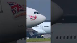 Virgin Atlantic  Lady Love V1 rotate  foryou avgeeks upclose cockpit a330 maccaviation [upl. by Letty94]