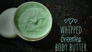 How to make Natural Emulsified Green Tea Body Butter DIYEmulsifiedBodyButter [upl. by Clarice]