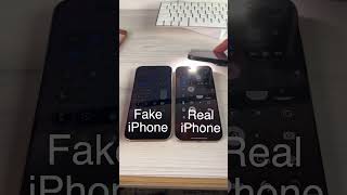 Fake iPhone vs Real Auto Brightness Test 🌞📱 FakeiPhone iPhoneAutoBrightness TechComparison [upl. by Cirdor]