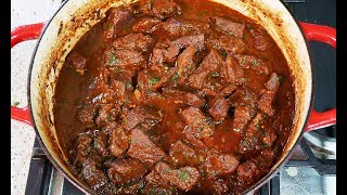 Classic Caribbean Stewed Beef  CaribbeanPotcom [upl. by Norved]