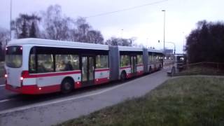 Tříčlánkový autobus Van Hool AGG 300 v Praze [upl. by Anial]