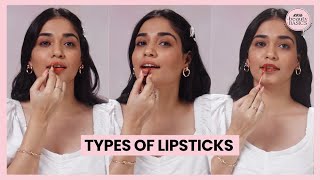 Understanding the Types of Lipsticks  Types of Lipsticks  Nykaa Beauty Basics [upl. by Alliuqa]