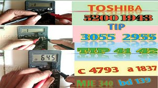 Cara mengukur tr final transistor TOSHIBA SANKEN TIP [upl. by Kragh]