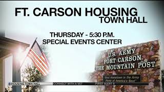 Ft Carson to address housing concerns in town hall meeting [upl. by Eyaj]