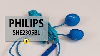 Słuchawki douszne PHILIPS SHE2305BL [upl. by Essirahc]