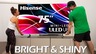 75quot Hisense U8H MiniLED 4K TV  Bright and Shiny [upl. by Nodnorb]