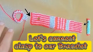 ⭐ Attaching a Clasp to Your Peyote Stitch Bracelet Easy amp Secure ✨ [upl. by Daveta]