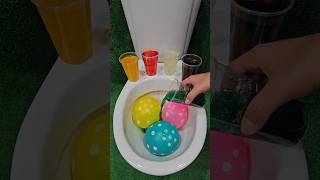 ASMR Various Candy Colors Rainbow Balloons Pop in Toilet asmr candy shortsviral [upl. by Safir212]