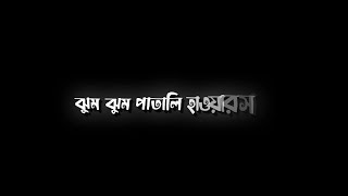 Meghomilon  Tanjib Sarowar  Bangla song black screen Status [upl. by Itra4]