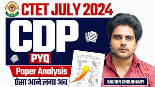 CTET CDP PYQ Paper Analysis by Sachin choudhary live 8pm [upl. by Sirovaj54]