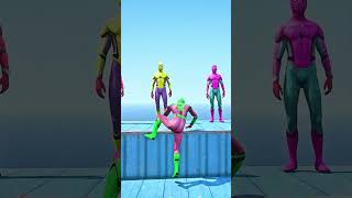 GTA 5 Epic Spiderman Ragdolls  Jumps  Fails ep114 shorts [upl. by Tserrof]