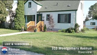 House for sale at 310 Montgomery Ave in Riverview Winnipeg [upl. by Randy314]