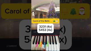 Carol of the Bells  Quick Piano Tutorial shorts piano pianotutorial [upl. by Diley974]