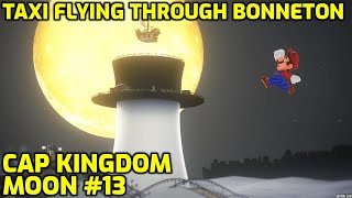 Super Mario Odyssey  Cap Kingdom Moon 13  Taxi Flying Through Bonneton [upl. by Ev319]