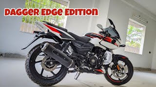 Bajaj Pulsar 220F Dagger Edge Edition 2021 Moon White colour [upl. by Koralle]